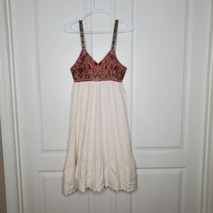 Anthropologie Zahavale Boho Beaded Dress